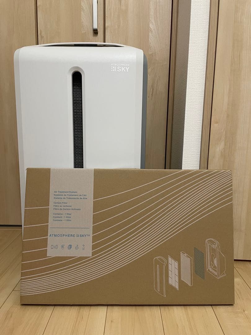 【中古】アトモスフィア スカイ空気清浄機 2021年製、新品フィルター付き
