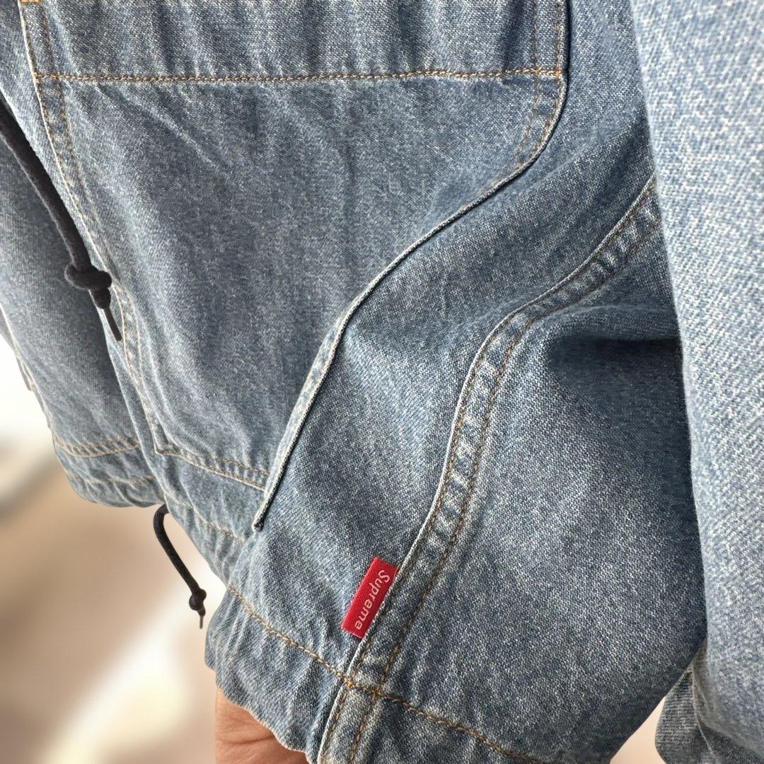 Supreme フード付きデニムジャケット S