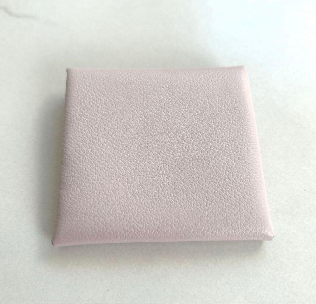 HERMES エルメス バスティア ピンク　モーヴペール　小銭入れ　ミニ財布