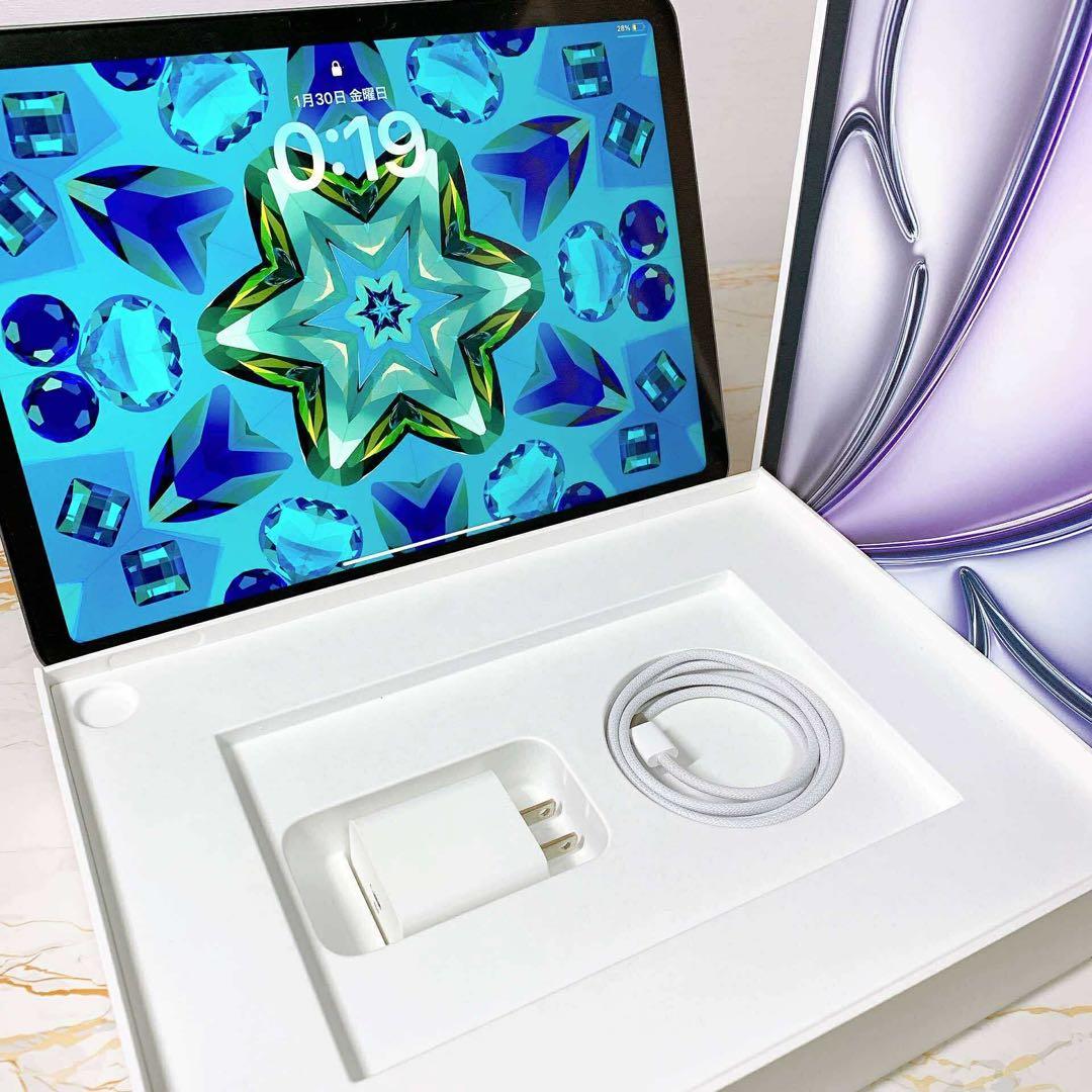 アップルケア有りiPad Air 11インチ M3 256GB BT100%