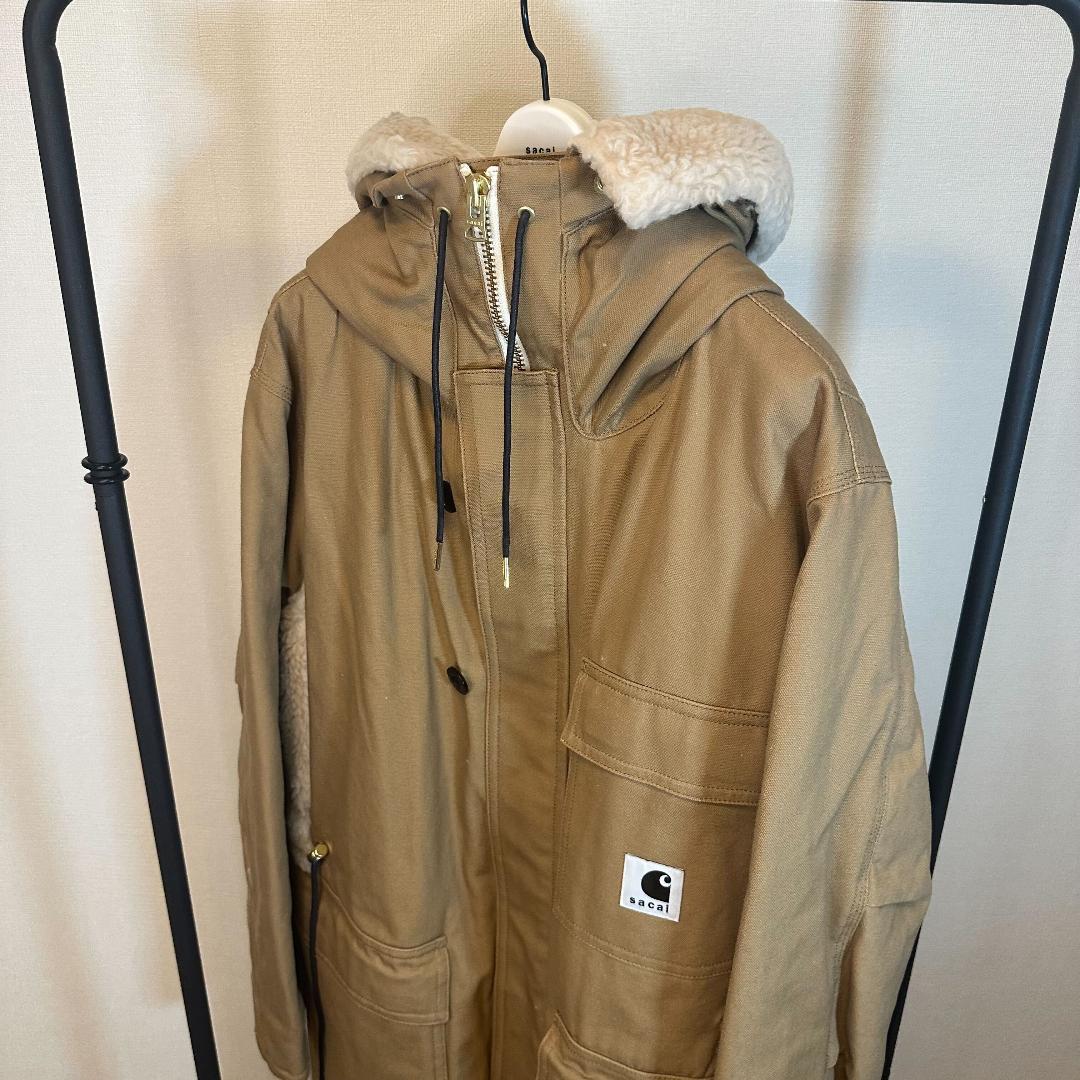 sacai Carhartt サカイ シベリアンコート ベージュ サイズ3