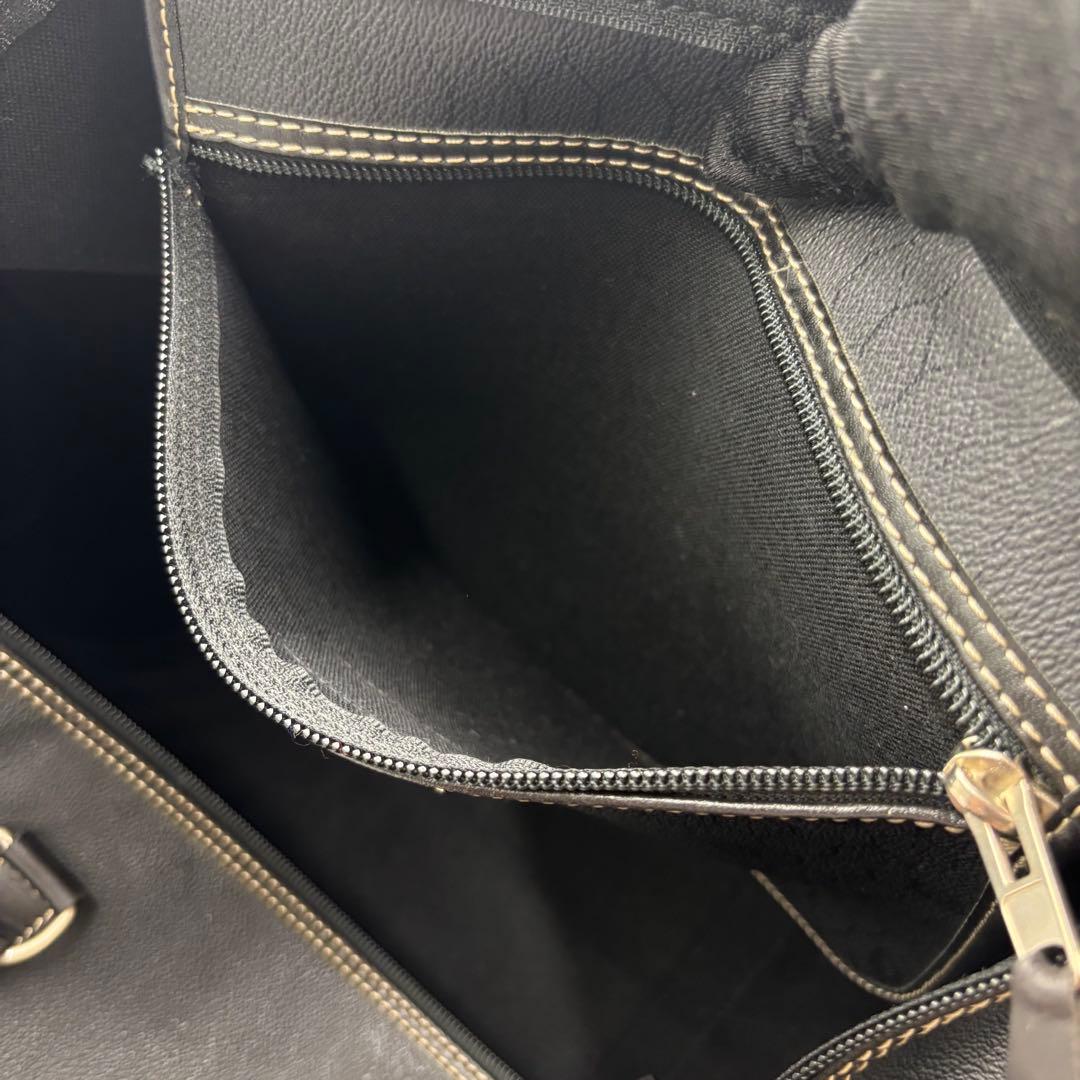 ディオール ハニカム柄 レザー ボストンバッグ ハンドバッグ 旅行かばん グレー