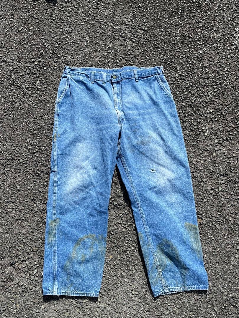 1970s Oshkosh デニムペインターパンツ ヴィンテージ フェード ボロ