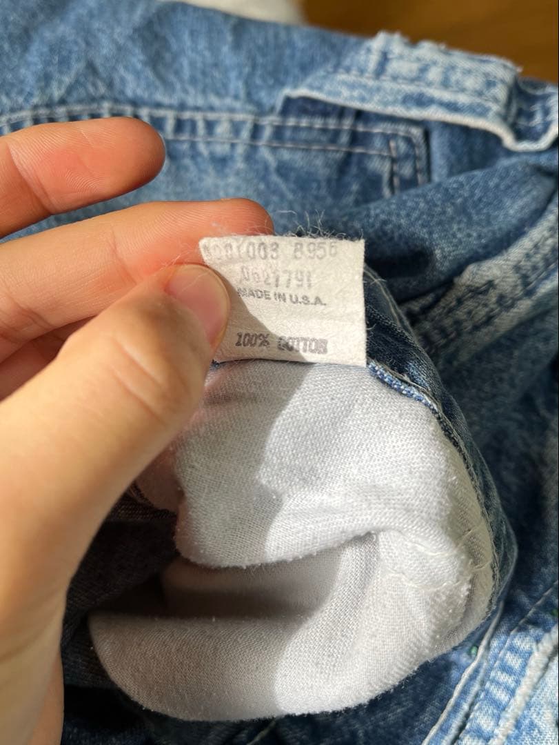 1970s Oshkosh デニムペインターパンツ ヴィンテージ フェード ボロ