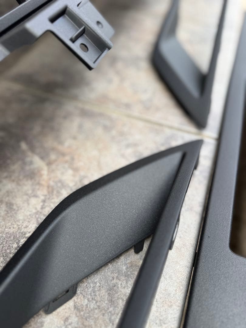 ① デリカd5 グリル　リア　ロアバンパー　フルセット　ラプターライナー塗装