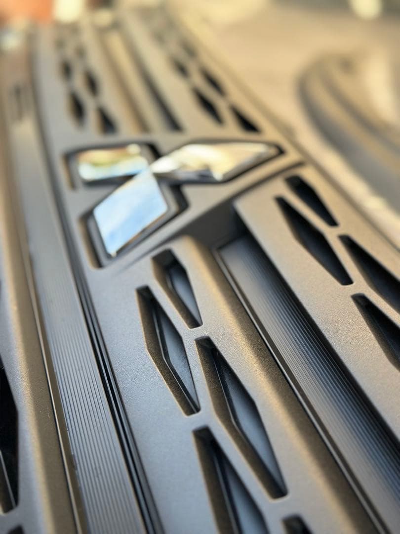 ① デリカd5 グリル　リア　ロアバンパー　フルセット　ラプターライナー塗装