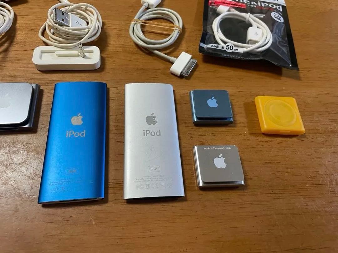 ジャンク品　Apple iPod shuffle & nano 7点セット