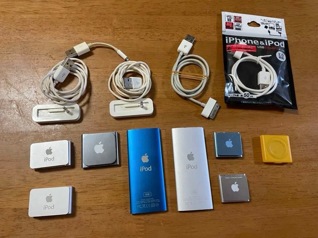 ジャンク品　Apple iPod shuffle & nano 7点セット