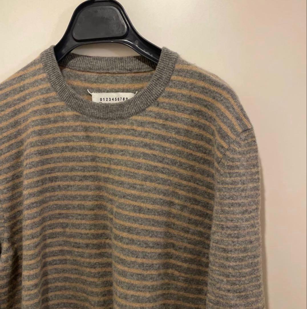 2007AW メゾンマルタンマルジェラ 本人期 ボーダーニットセーター Lサイズ