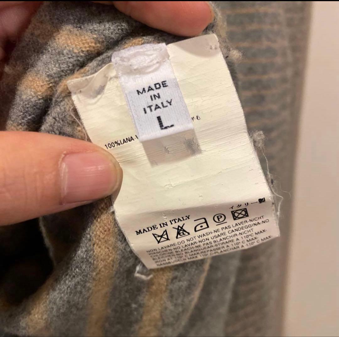 2007AW メゾンマルタンマルジェラ 本人期 ボーダーニットセーター Lサイズ