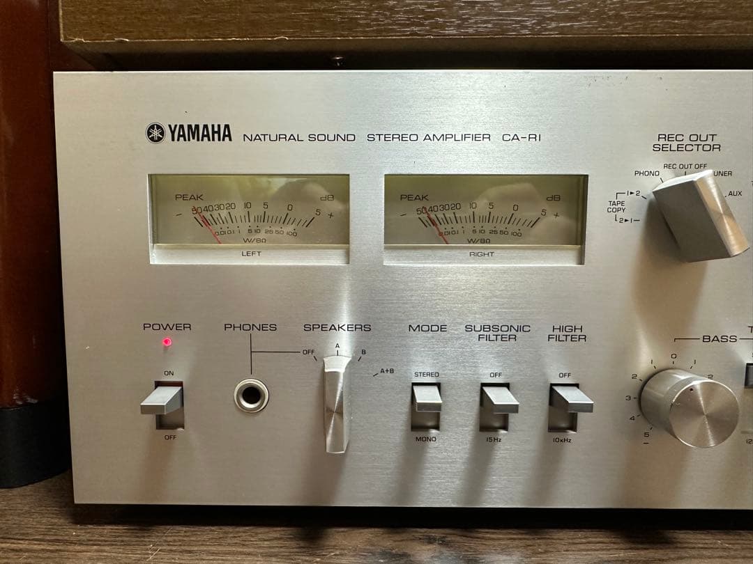 完動品　YAMAHA ヤマハ プリメイン アンプ CA-R1 取り扱い説明書付き