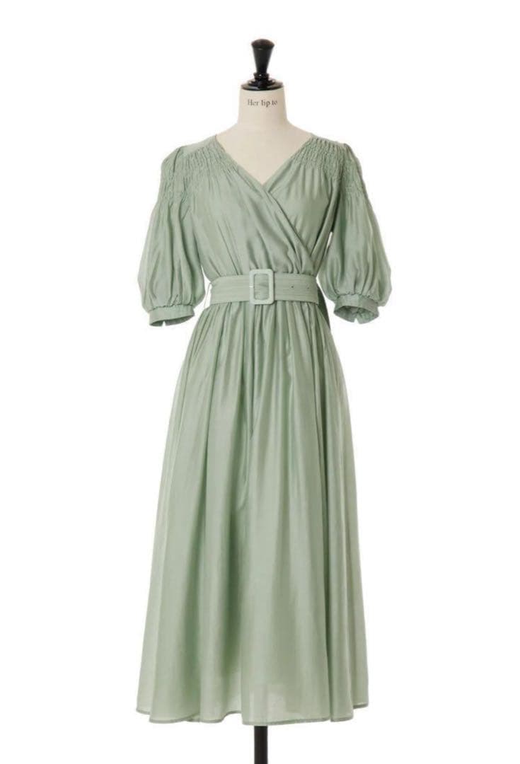 ワンピース herlipto Airy Volume Sleeve Dress S