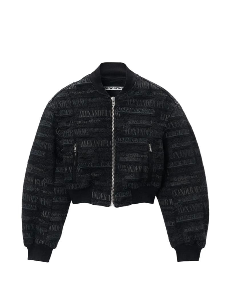 Alexander Wang ロゴ刺繍 ボンバージャケット