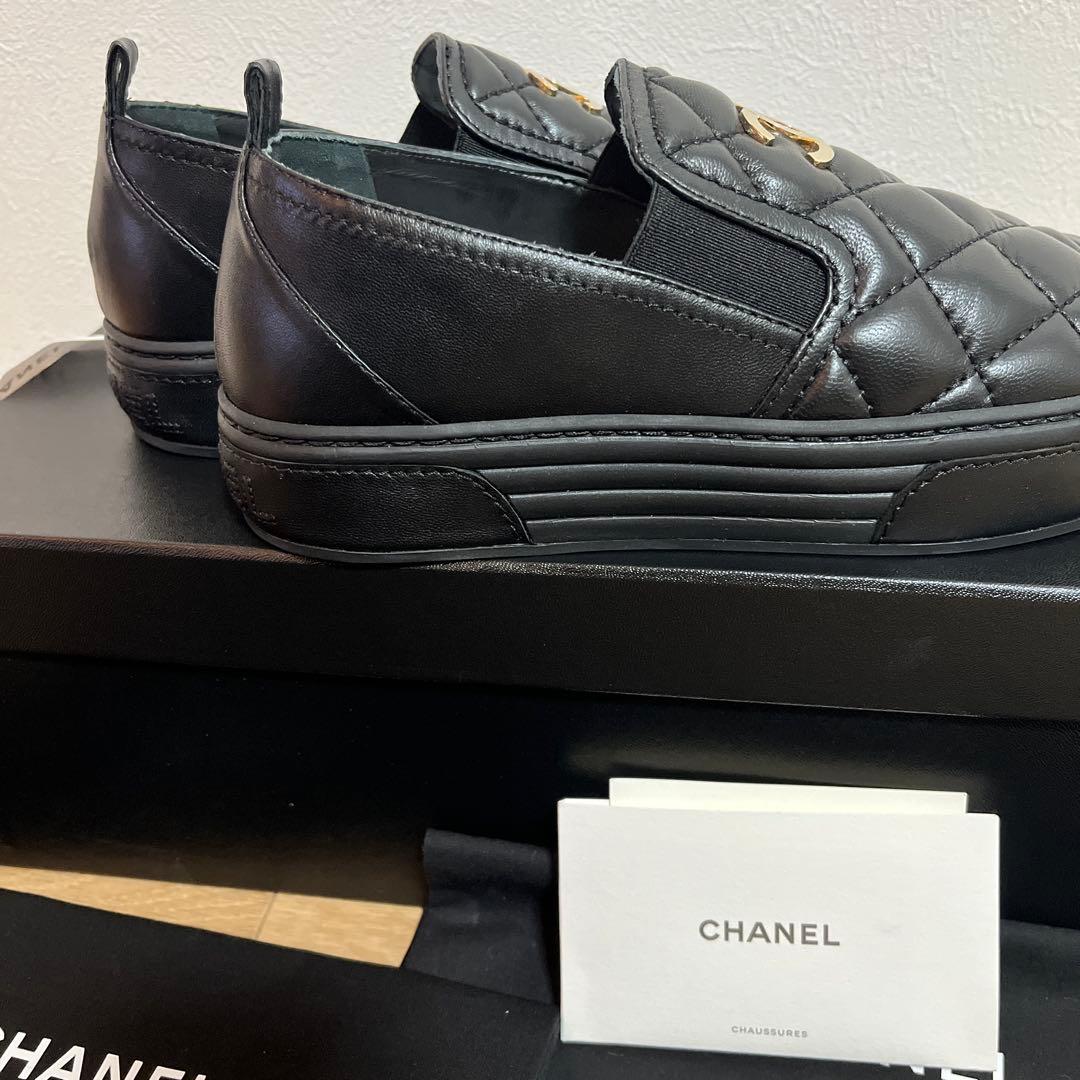 CHANEL ブラック ローファー 37