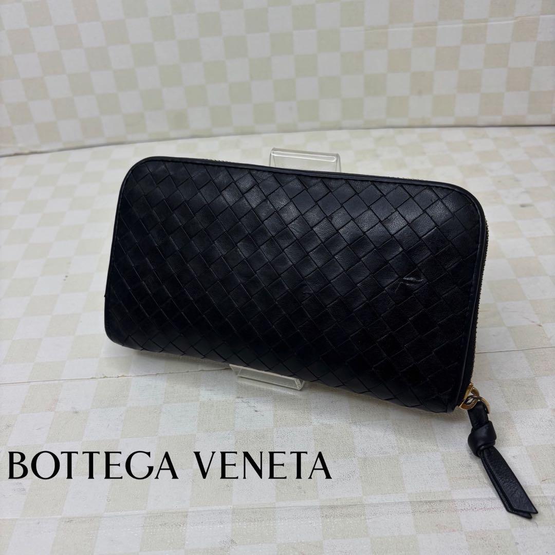 美品　BOTTEGA ボッテガ　長財布　ラウンドファスナー　M46