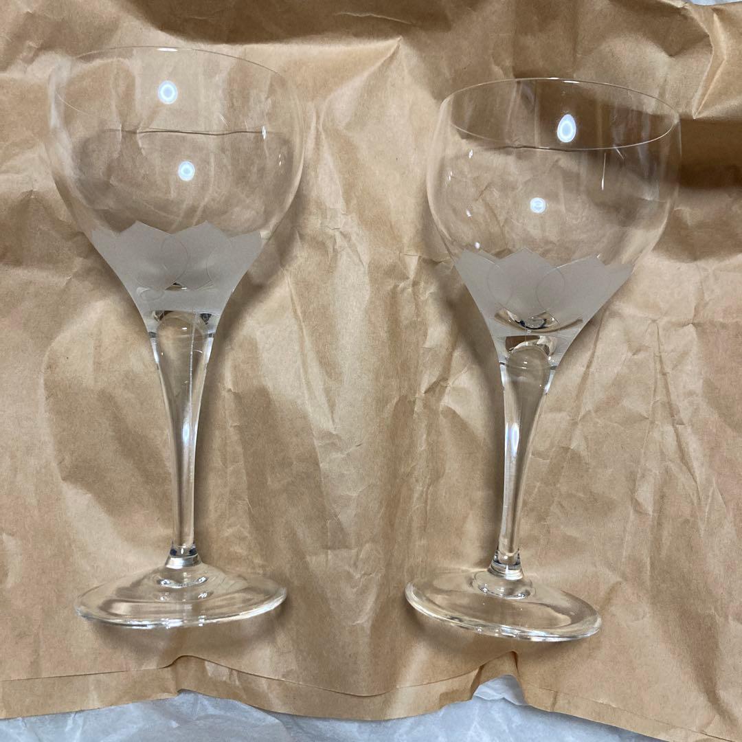 未使用長期保管品　希少　ドイツ ローゼンタール ワイングラスセット 蓮花ロータス