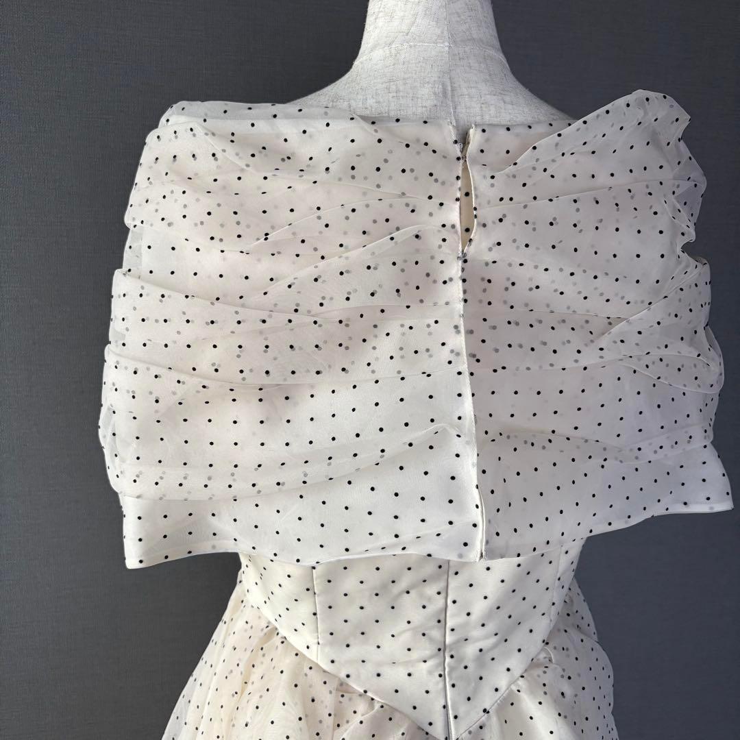 YUKI TORII パーティードレス 結婚式 演奏会 オフショルダー ドット