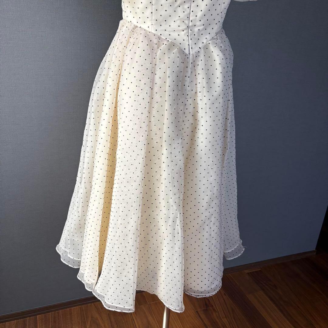 YUKI TORII パーティードレス 結婚式 演奏会 オフショルダー ドット