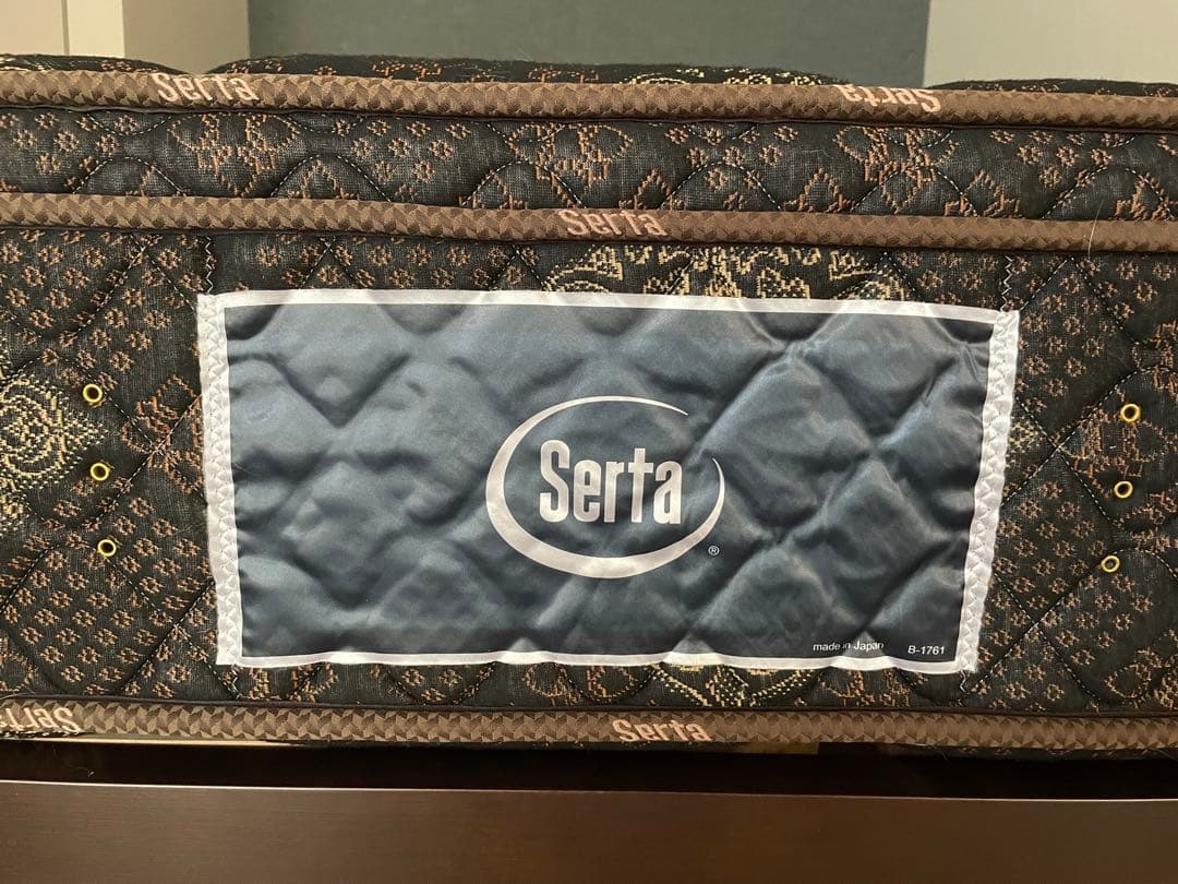 サータ（Serta）セミダブル トラディション ボックストップ6.8 ブラウン