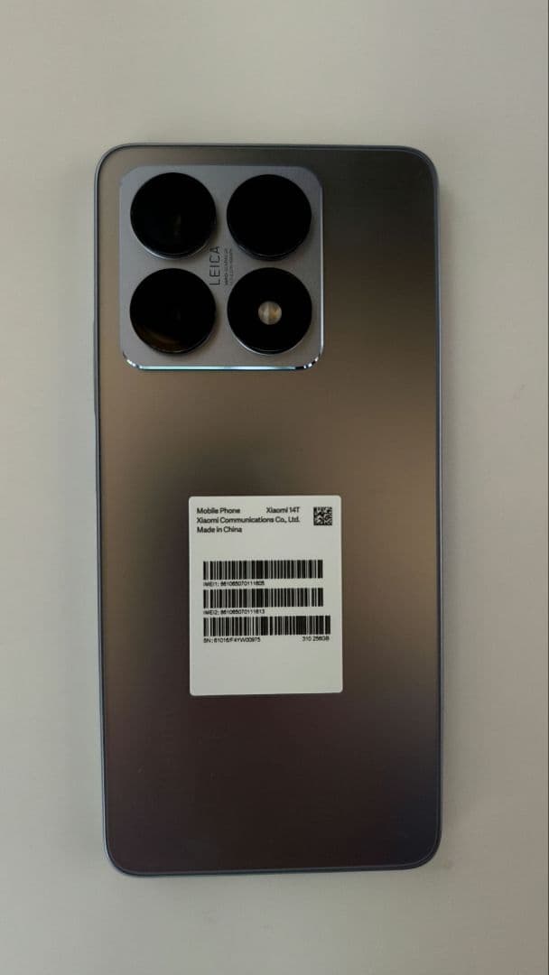 オ*ク様 新品同様 Xiaomi 14T チタンブルー 箱 ソフトケース 本体