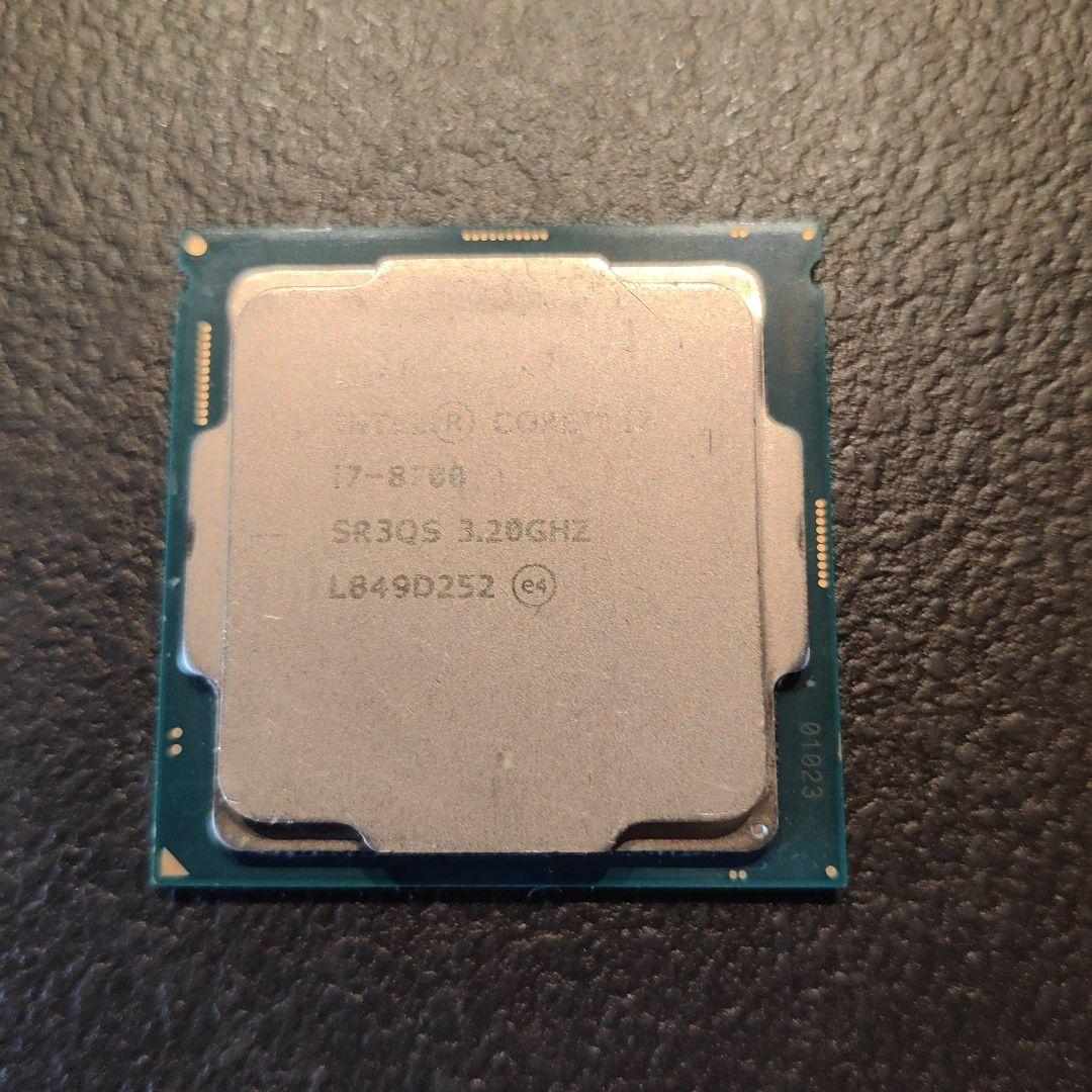 Intel i7-8700 CPU 3.20GHz LGA 1156　動作品