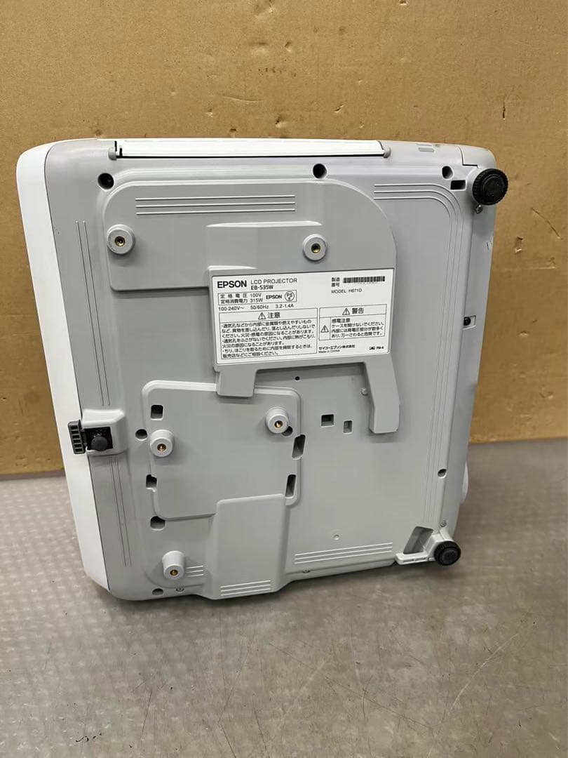 EPSON EB-535W プロジェクター 動作簡単確認　中古現状品　M-4