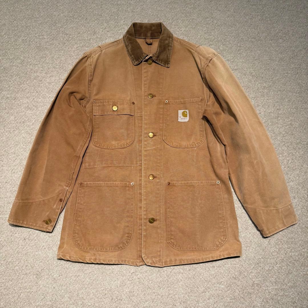 カーハート 70年代 ダック チョアコート アメリカ製 プリントタグ 36サイズ