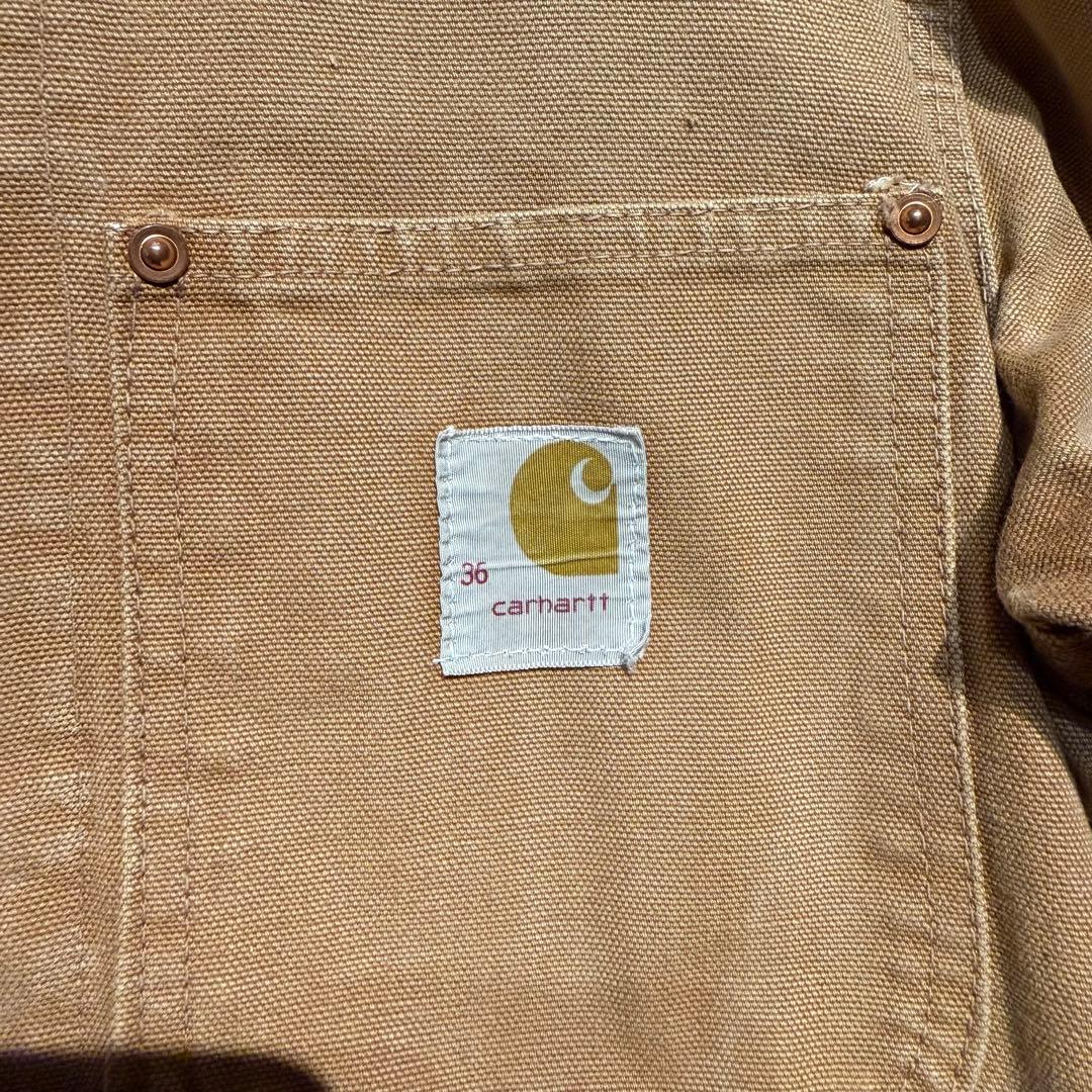 カーハート 70年代 ダック チョアコート アメリカ製 プリントタグ 36サイズ