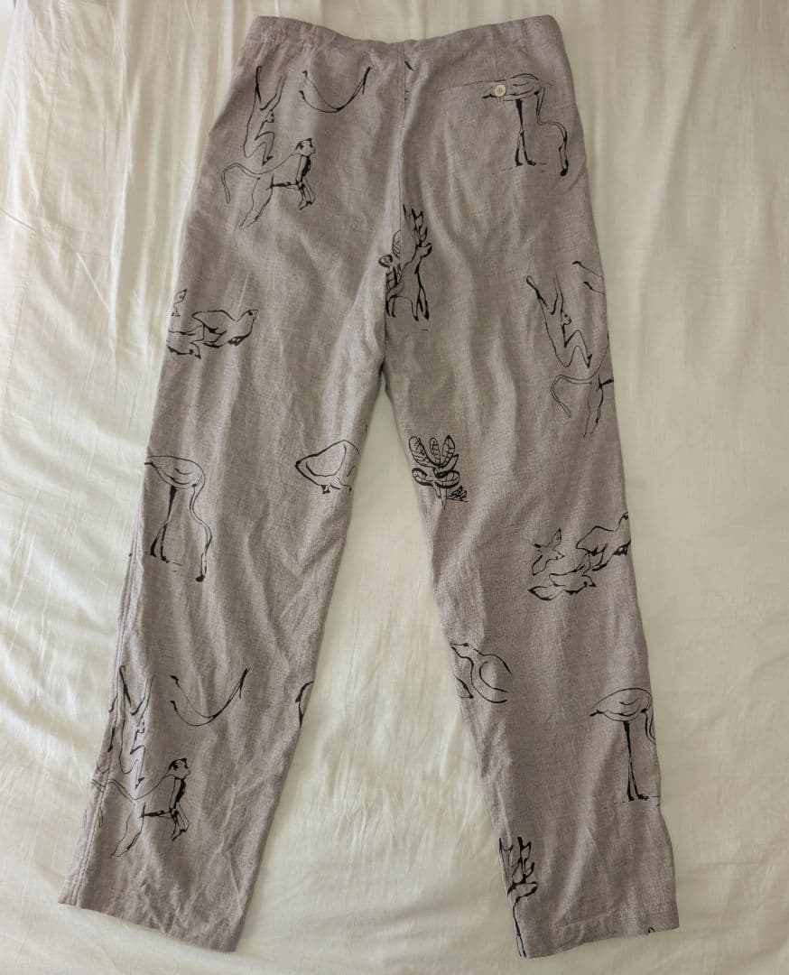 16日までの販売【WRYHT/ライト】アニマル ドローイングパンツ
