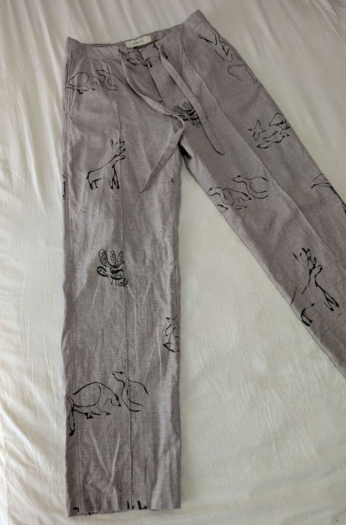 16日までの販売【WRYHT/ライト】アニマル ドローイングパンツ