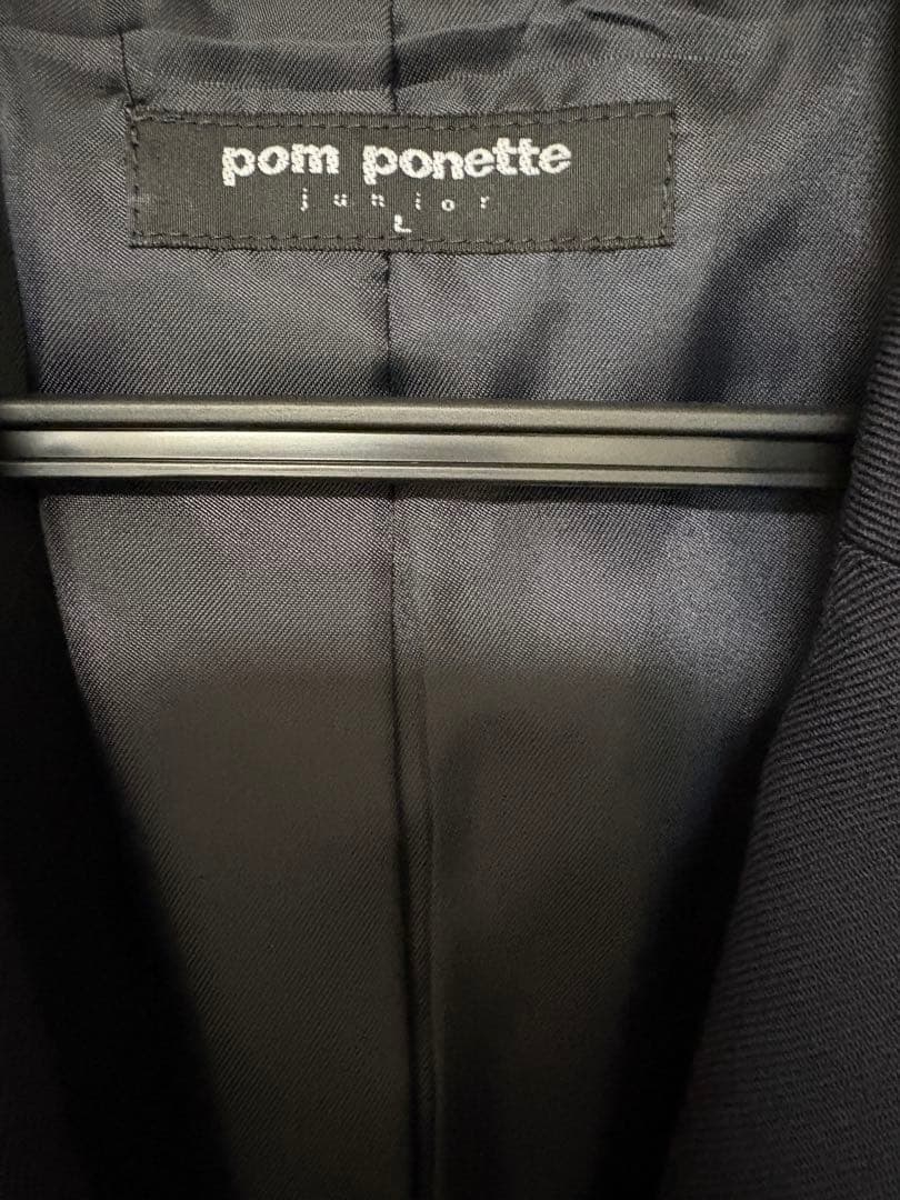 【クリーニング済】ポンポネットジュニア　L 160　受験　面接　卒業式　スーツ