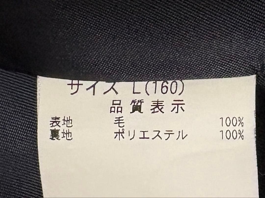 【クリーニング済】ポンポネットジュニア　L 160　受験　面接　卒業式　スーツ