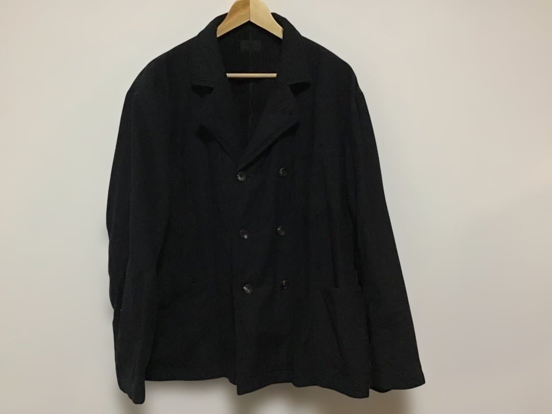 Colina ストライプ柄 ダブルボタン テーラードジャケット sizeL