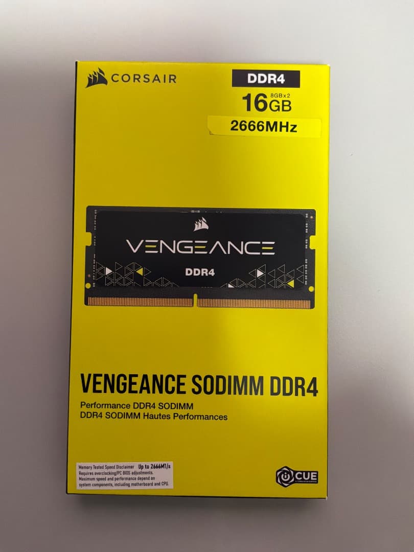 【新品・未開封】CORSAIR DDR4-2666 SODIMM 8Gx2