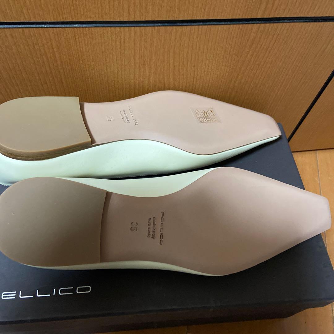 週末限定価格　PELLICO アイボリーフラットシューズ 35 未使用