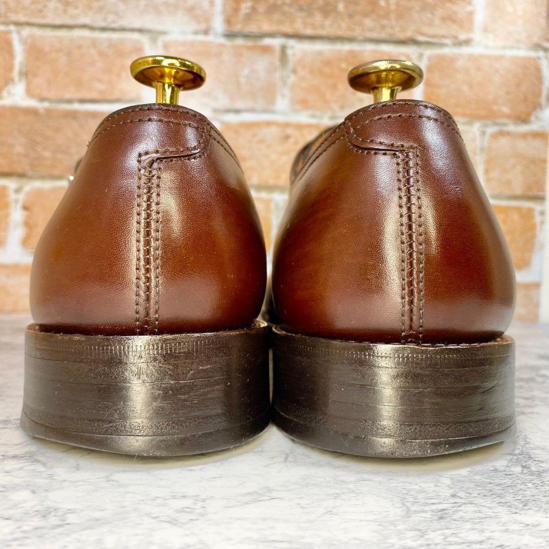 【メンズブランド革靴】ジョンロブ　25cm ブラウン　ダブルモンク　レザー