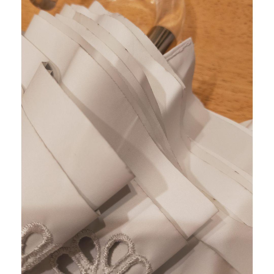 ⑯⑰訳有/新品【ケイトスペード】フリル 折り畳み傘 一級遮光 遮熱 UV 2点