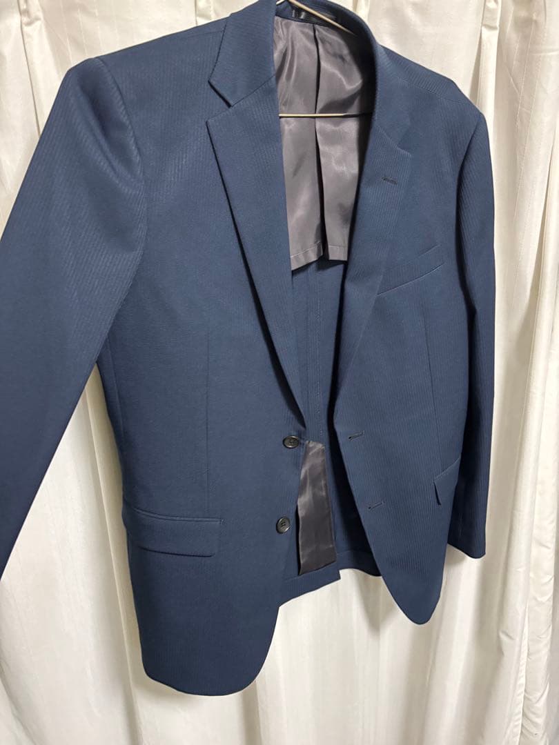 m*u様 【AB6 股下72】スーツ スリーピース ウォッシャブル仕様