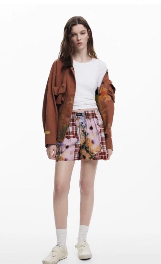 desigual. コリーナ・ストラダのボクサーショーツ フラワーチェック