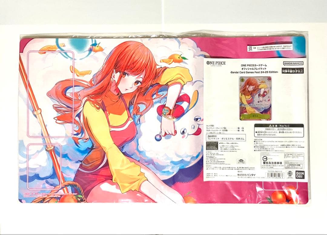 【新品未開封】ONE PIECE ナミ ゼウス プレイマット＆プロモ セット