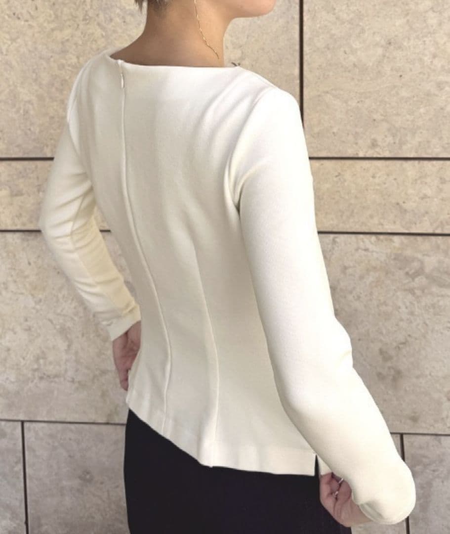 【ピーチ】ジェンヌ JENNE 美バストライン裏起毛カットソー