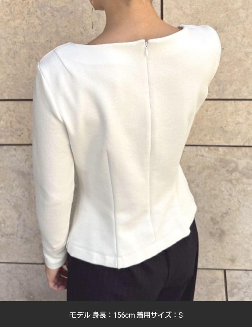 【ピーチ】ジェンヌ JENNE 美バストライン裏起毛カットソー