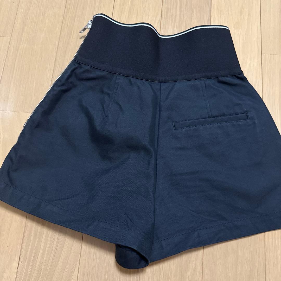 アレキサンダーワン　サファリショーツ　ショートパンツ　ブラック　黒　0