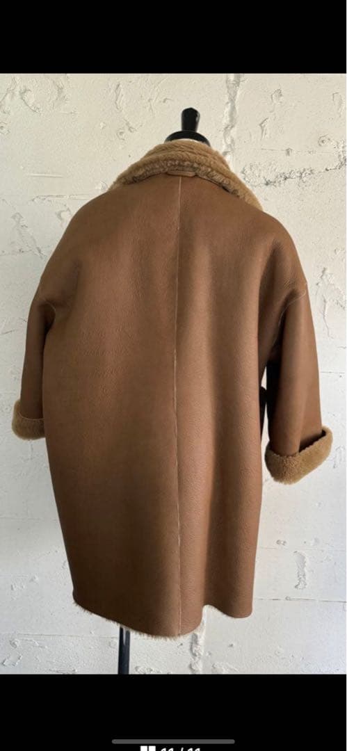 高級　美品　third magazine サードマガジン　ムートンコートベージュ