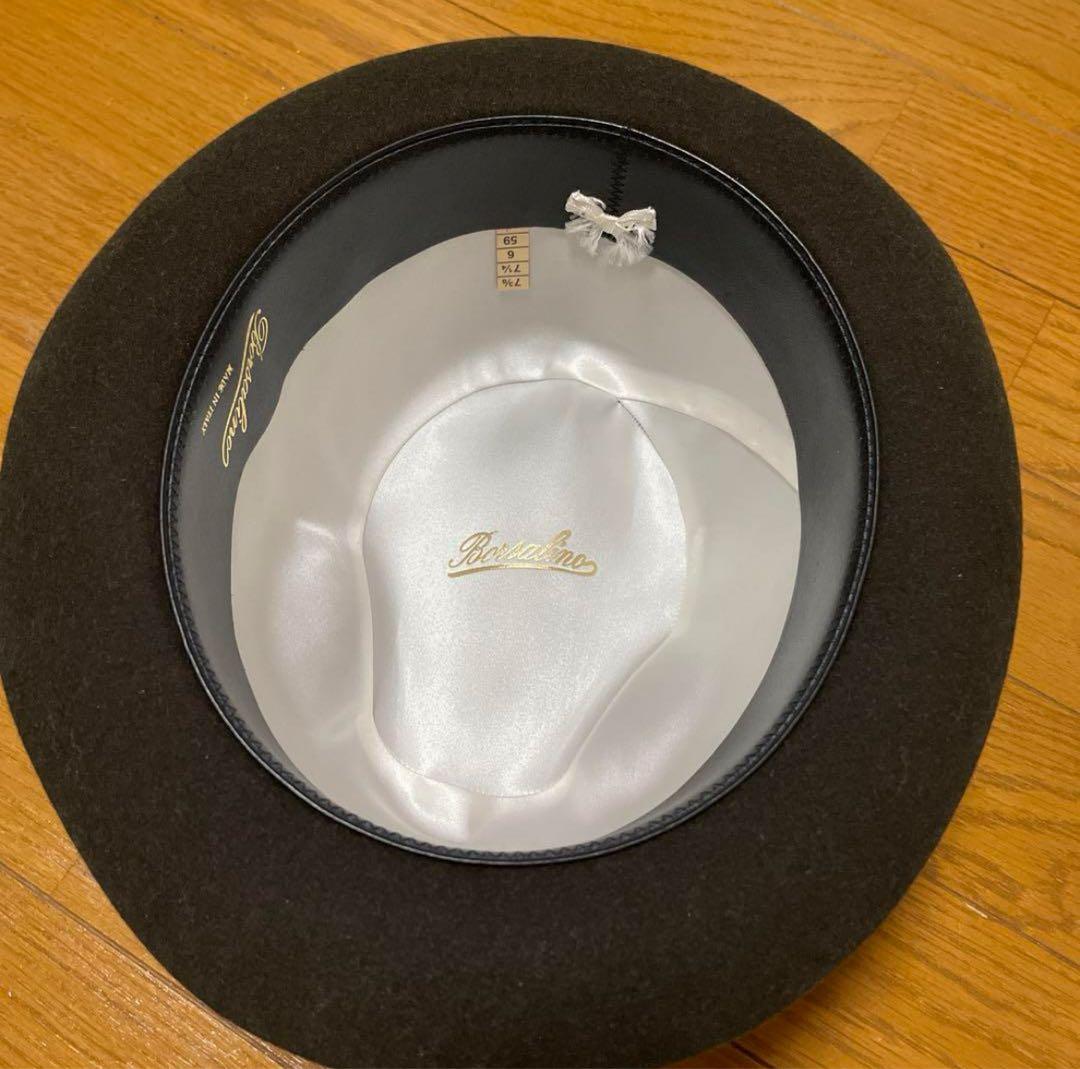 Borsalino ラビットファーハット2色セットカー キ＆ワイン 59センチ