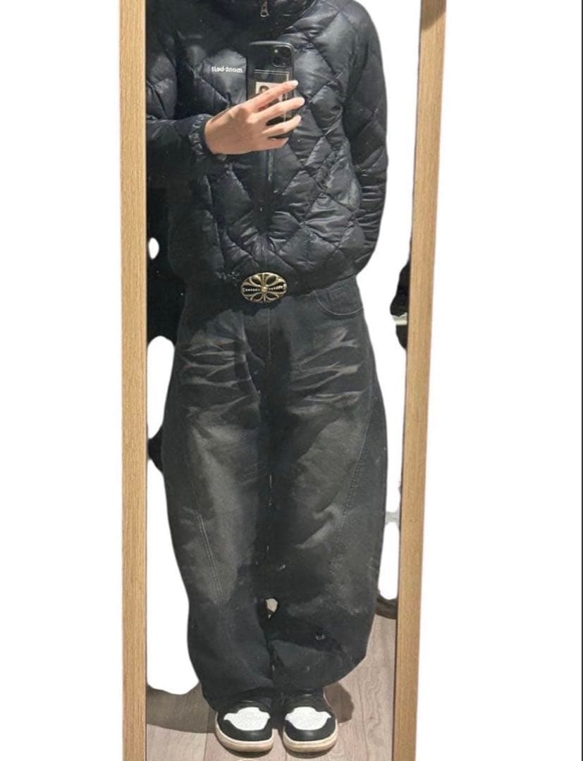 【mont-bell】リバーシブルダウンジャケット 黒/赤