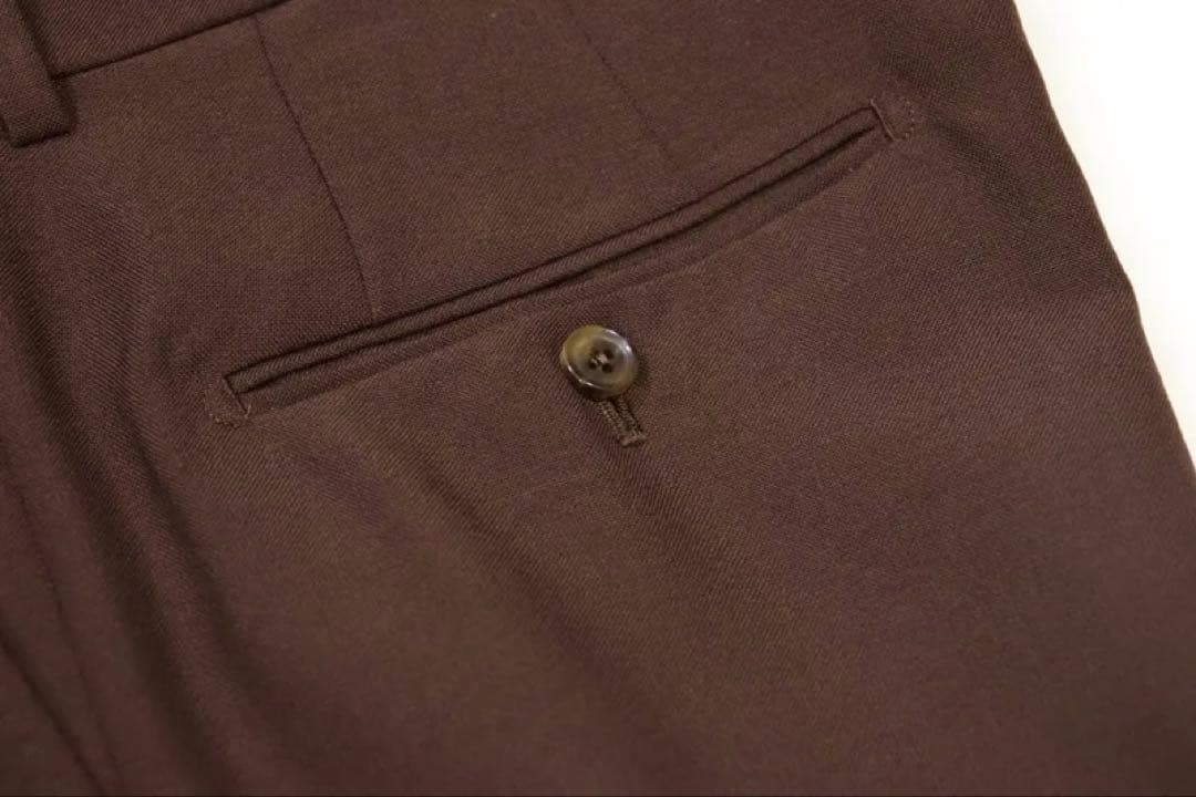 ワコマリア PLEATED TROUSERS (TYPE-2) D-BROWN