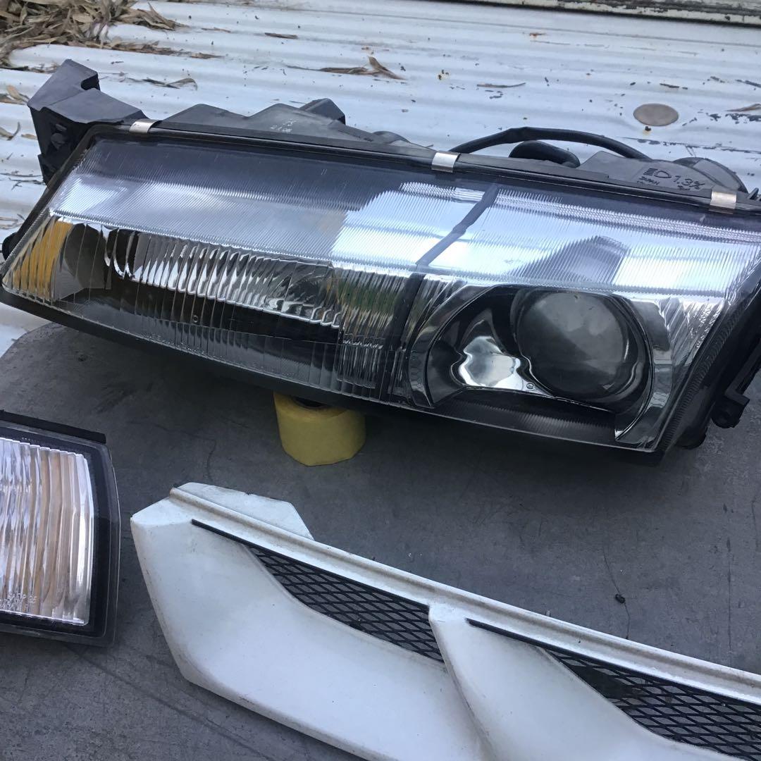 シルビア S14 後期 ヘッドライト グリル ウインカーセット