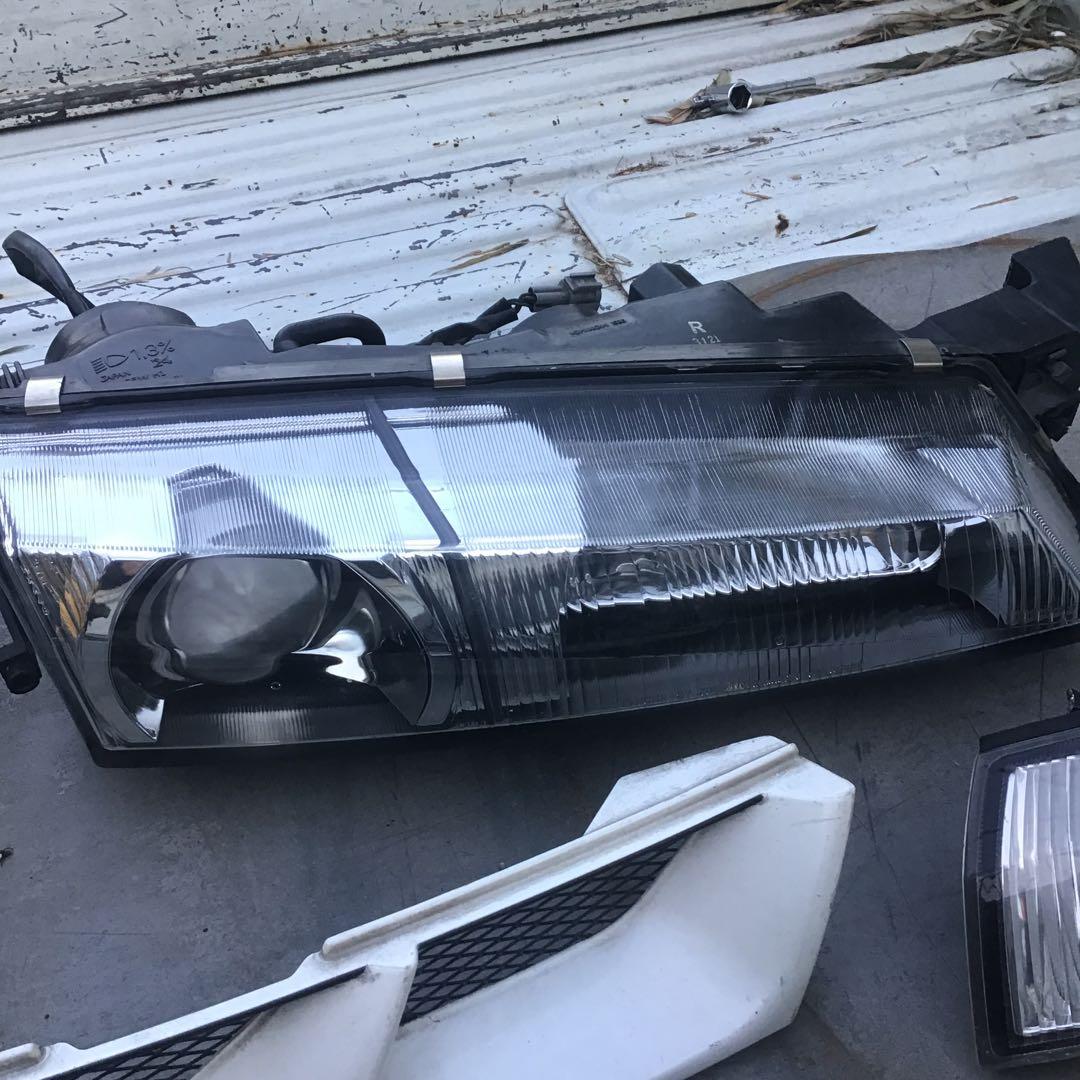 シルビア S14 後期 ヘッドライト グリル ウインカーセット