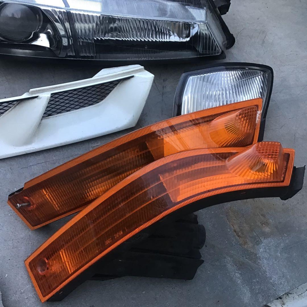 シルビア S14 後期 ヘッドライト グリル ウインカーセット